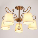 Люстра 662455/5 E14 40Вт бронза 64х64х41,5 см