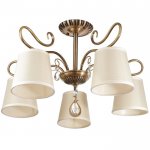 Люстра 662455/5 E14 40Вт бронза 64х64х41,5 см