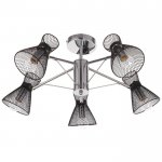 Люстра 662457/5 E14 40Вт черный-хром 65х65х28,5 см