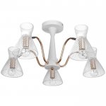 Люстра 662459/5 E14 40Вт белый-золото 61х61х27 см