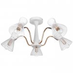 Люстра 662459/5 E14 40Вт белый-золото 61х61х27 см