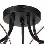 Люстра 662465/5 E14 40Вт черный-медь 62х62х34 см