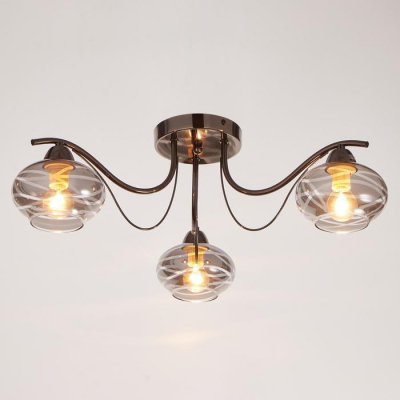 Люстра 662471/3 E14 40Вт черный хром  61х61х19 см