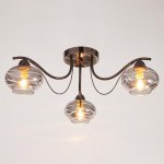 Люстра 662471/3 E14 40Вт черный хром  61х61х19 см