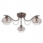 Люстра 662471/3 E14 40Вт черный хром  61х61х19 см