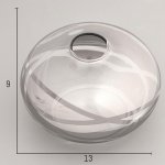 Люстра 662471/3 E14 40Вт черный хром  61х61х19 см