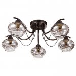 Люстра 662472/5 E14 40Вт черный хром  61х61х19 см