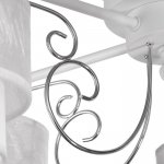 Люстра 662477/5 E14 40Вт белый-хром 63х63х21 см