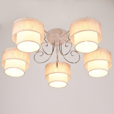 Люстра 662477/5 E14 40Вт белый-хром 63х63х21 см Люстра 662477/5 E14 40Вт белый-хром 63х63х21 см