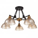 Люстра 662485/5 E27 40Вт черный-бронза 64х64х34 см