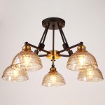 Люстра 662485/5 E27 40Вт черный-бронза 64х64х34 см