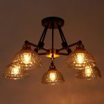 Люстра 662485/5 E27 40Вт черный-бронза 64х64х34 см