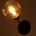 Бра 662486/1 E14 40Вт черный-бронза 24х14х23 см