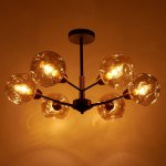 Люстра 662487/6 E14 40Вт черный-бронза 65х65х38 см