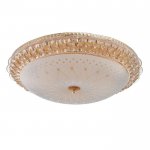 Светильник 670001N LED 80Вт 3 режима 3000-6000К диммер золото 50х50х11 см