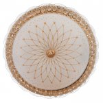 Светильник 670001N LED 80Вт 3 режима 3000-6000К диммер золото 50х50х11 см