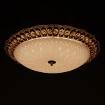 Светильник 670001N LED 80Вт 3 режима 3000-6000К диммер золото 50х50х11 см