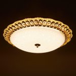 Светильник 670001N LED 80Вт 3 режима 3000-6000К диммер золото 50х50х11 см