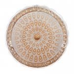 Светильник с ПДУ 670002N LED 80Вт 3 режима 3000-6000К диммер золото 50х50х11 см