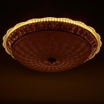 Светильник с ПДУ 670003N LED 80Вт 3 режима 3000-6000К диммер золото 50х50х11 см