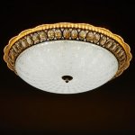 Светильник с ПДУ 670003N LED 80Вт 3 режима 3000-6000К диммер золото 50х50х11 см