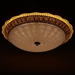 Светильник с ПДУ 670003N LED 80Вт 3 режима 3000-6000К диммер золото 50х50х11 см