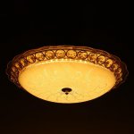 Светильник с ПДУ 670004N LED 80Вт 3 режима 3000-6000К диммер золото 50х50х11 см