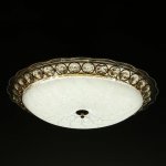 Светильник с ПДУ 670004N LED 80Вт 3 режима 3000-6000К диммер золото 50х50х11 см