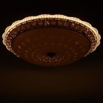 Светильник с ПДУ 670005N LED 80Вт 3 режима 3000-6000К диммер золото 50х50х11 см