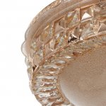 Светильник с ПДУ 670008N LED 80Вт 3 режима 3000-6000К диммер золото 48х48х16 см