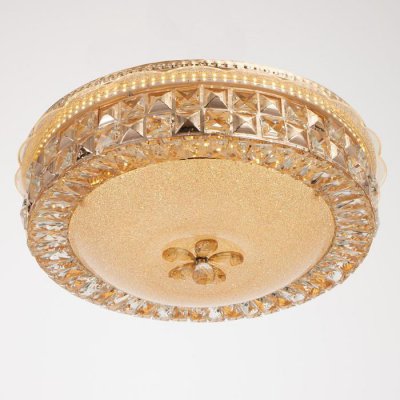 Светильник с ПДУ 670008N LED 80Вт 3 режима 3000-6000К диммер золото 48х48х16 см Светильник с ПДУ 670008N LED 80Вт 3 режима 3000-6000К диммер золото 48х48х16 см