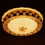 Светильник с ПДУ 670008N LED 80Вт 3 режима 3000-6000К диммер золото 48х48х16 см