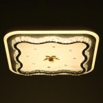 Светильник 670009N LED 80Вт 3 режима 3000-6000К диммер белый 50х50х10 см