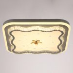 Светильник 670009N LED 80Вт 3 режима 3000-6000К диммер белый 50х50х10 см