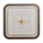 Светильник 670010N LED 80Вт 3 режима 3000-6000К диммер бело-коричневый  50х50х10 см