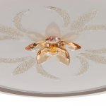 Светильник 670012N LED 80Вт 3 режима 3000-6000К диммер бело-коричневый 50х50х9 см