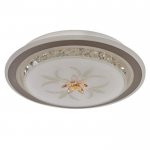 Светильник 670012N LED 80Вт 3 режима 3000-6000К диммер бело-коричневый 50х50х9 см