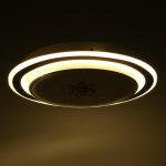 Светильник 670013N LED 80Вт 3 режима 3000-6000К диммер белый-черный 50х50х9 см