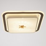 Светильник  670014N LED 80Вт 3 режима 3000-6000К диммер белый-черный 50х50х9 см