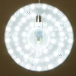 Лампа модуль светодиодный с драйвером 36Вт 3 режима 3000-6000К  белый 23х23х3 см