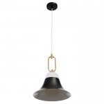 Светильник 2034823/1 E27 40Вт черный-золото 29х29х38 см