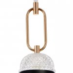 Светильник 2034823/1 E27 40Вт черный-золото 29х29х38 см