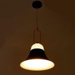 Светильник 2034823/1 E27 40Вт черный-золото 29х29х38 см