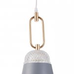 Светильник 2034825/1 E27 40Вт серый-золото 19х19х42 см