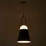 Светильник 2034825/1 E27 40Вт серый-золото 19х19х42 см