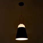 Светильник 2034826/1 E27 40Вт черный-золото 19х19х42 см