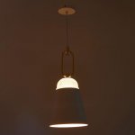 Светильник 2034827/1 E27 40Вт белый-золото 19х19х42 см