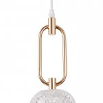 Светильник 2034827/1 E27 40Вт белый-золото 19х19х42 см