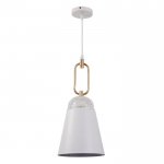 Светильник 2034827/1 E27 40Вт белый-золото 19х19х42 см