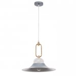 Светильник 2034828/1 E27 40Вт серый-золото 35х35х34 см